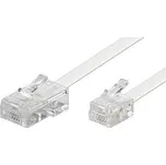 Telefonní kabel RJ45 - RJ11, 3m bílý