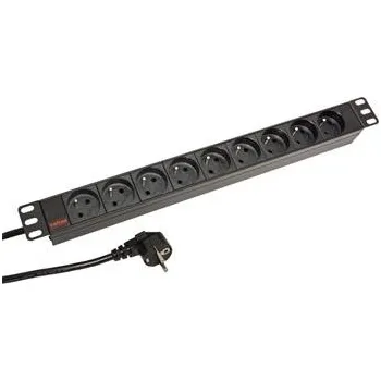 Rozvaděč Roline 19'' napájecí panel 1U, 9x230V, UTE, 2m