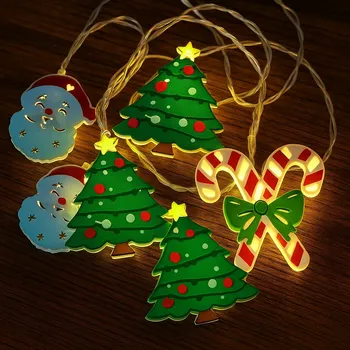 Vánoční dekorace Sada 3 světelných LED řetězů BestBerg / 3 motivy / 2 m