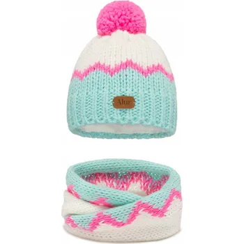 Čepice Zimní set ČEPICE s fleecem a šála