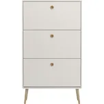 AKCE Bílý výklopný botník PRIMO II. jakost