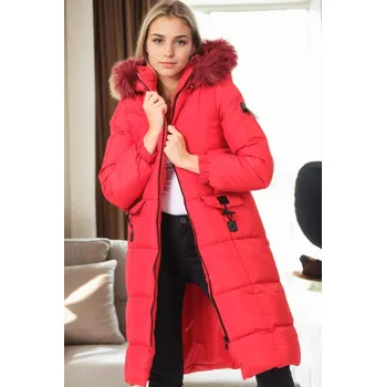 Dámská casual bunda Z9706 DEWBERRY WOMEN'S JACKET-RED dewberry černá | červená 3464411