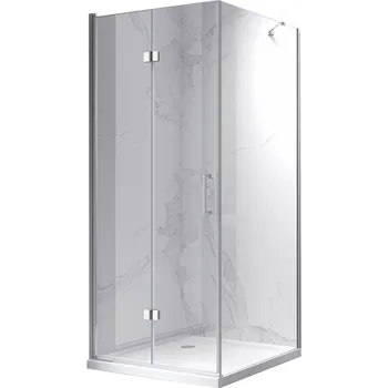 BPS-koupelny Čtvercový sprchový kout HYD-SK20B 80x80 chrom/transparent - bez vaničky