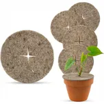 UNIGARDIA Ochranný disk z bio ovčí vlny – hnědá barva, průměr 30–40 cm (sada 5 ks) Délka: průměr 30 cm