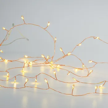 Venkovní osvětlení ACA Lighting 300 LED dekorační řetěz, WW, měďený kabel, 220-240V + 8 funkcí, IP44, 3m+3m, 6W X063001277