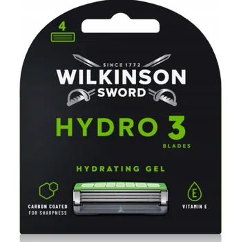 Strojek na vlasy Náhradní hlavice 4 ks Wilkinson Hydro 3 Black Edition