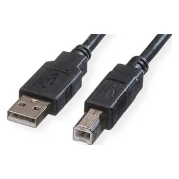 Datový kabel Roline GREEN USB 2.0 kabel USB A(M) - USB B(M), TPE, černý, 0,8m