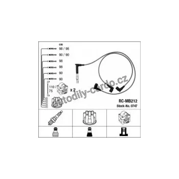 Zapalovací kabel Sada kabelů pro zapalování NGK RC-MB212 - MERCEDES-BENZ