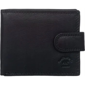 Peněženka Malá Pánská Peněženka RFiD Kožená Natural Brand Černá