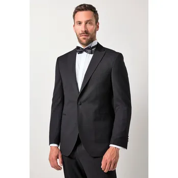 JP1880, Plus size Smokingové sako JP1880, Adonis, kolekce business, klopy pro plnoštíhlé nadměrná velikost, 845594100-1529, černý, 52, Plus size oblečení, Oblečení pro vysoké muže, Nadměrné velikosti, Oblečení pro plnoštíhlé.