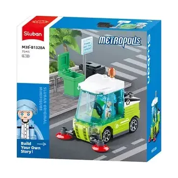 Stavebnice Sluban Sluban Metropolis M38-B1328A Silniční čistící vůz (M38-B1328A)