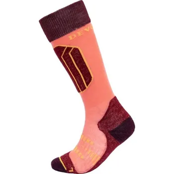 Devold ponožky Alpine Merino Kid beetroot 28-30