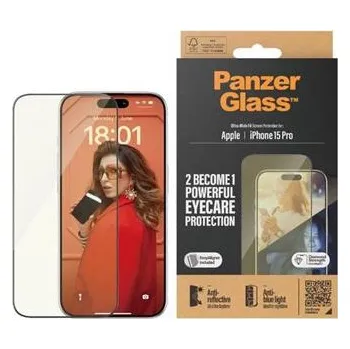 PanzerGlass Apple iPhone 15 Pro s instalačním rámečkem (anti-blue/anti-reflex)