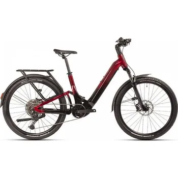 Elektrokolo Maxbike Celoodpružené SUV elektrokolo MAXBIKE SAGA 2026 černo červené - M ( 160 - 175 cm )