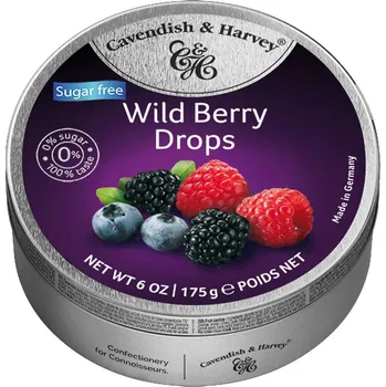 Bonbon Cavendish & Harvey Confectionery GmbH Cavendish & Harvey Wild Berry Drops sugarfree 175g
