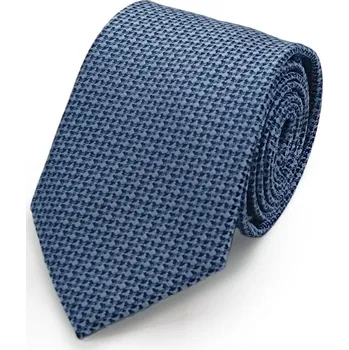 Kravata Prodloužená hedvábná kravata Carlo Cardini - modrá 6146-KXL