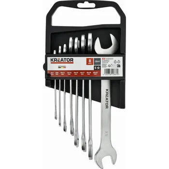 Klíč Kreator KRTH30001 - Sada oboustranných otevřených klíčů 6-22mm - 8ks