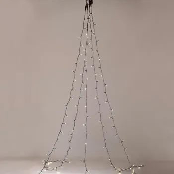 Vánoční světelná dekorace ACA Lighting Vánoční osvětlení 175 LED řetěz chobotnice na strom 5 pramenů x 35 LED teplá bílá vč. napájení IP44 5x350cm + 3m zelený napájecí kabel X08175111