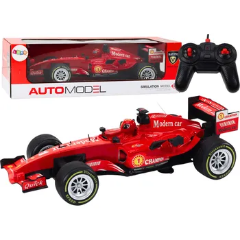RC model auta Mamido RC závodní auto 1:12 červené se světly a zvuky