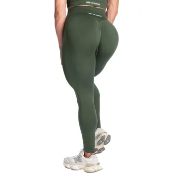 Dámské legíny Better Bodies SHAPE SEAMLESS LEGGINGS DEEP FOREST – legíny Better Bodies tmavozelené Velikost: XS