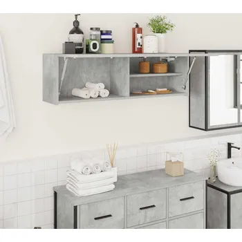 Koupelnový nábytek vidaXL Koupelnová nástěnná skříňka 100x25x30 cm kompozit [860094] Barva: Betonová šedá