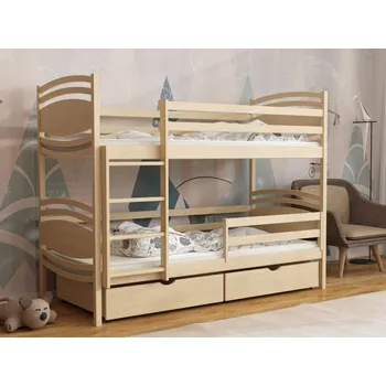 Dětská postel Patrová postel Tornádo Barva dřeva: Borovice přírodní, Rozměry: 80x180