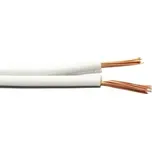 Kabel k reproduktorům, 2x0,75mm2, OFC měď, bílý, 25m