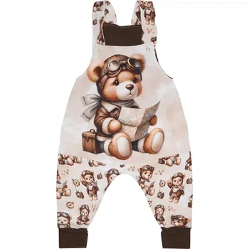 Kojenecké oblečení Rostoucí lacláčky - Medvídci - Medvídek s mapou Velikost: 92