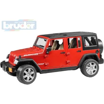 Bruder Auto model Jeep Wrangler červený 1:16 plast 02525 (2525)