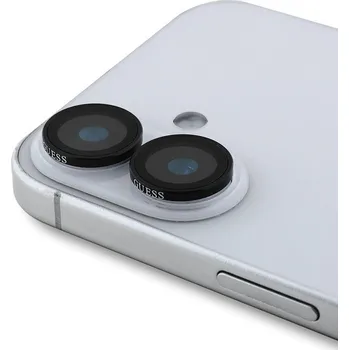 Guess Metal ochrana čoček iPhone 16/16 Plus, Black