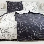Krepové povlečení Větvičky oboustranné Zapínání: knoflík, Velikost polštáře: 50x70, Velikost přikrývky: 140x260