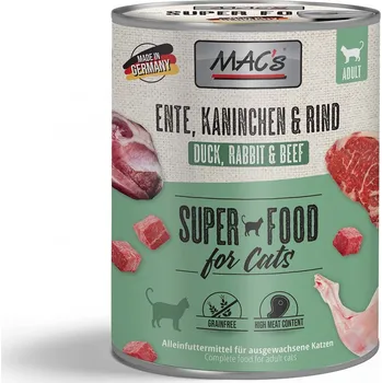 MAC's Cat s masovým menu – kachna, králík a hovězí maso 12 × 800 g