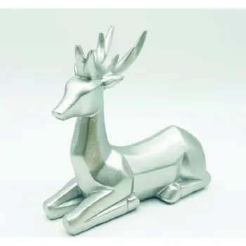 Vánoční dekorace ACA Lighting dekorace sob stříbrná 15cm X156713