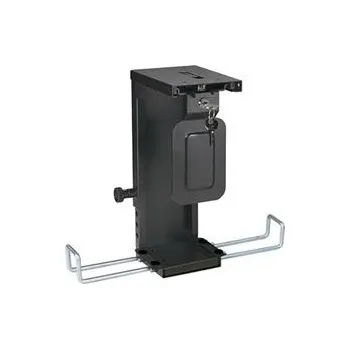 Držák PC Držák PC pod desku stolu, mini, uzamykatelný, černý, 10kg