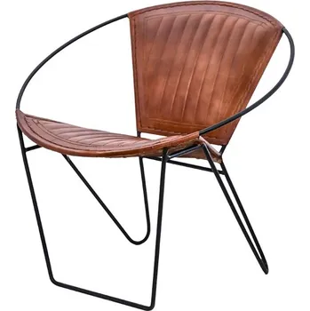 Křeslo AKCE Designové křeslo PANCHO hnědé II. jakost