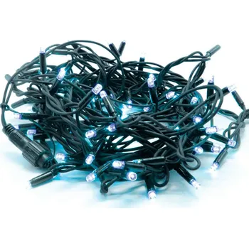 LED páska ACA Lighting 100 LED gumový kabel, modrá, LED řetěz prodloužitelný (max 10 sad), po 10cm, 10m, IP44, 1.5m napájení X08100631