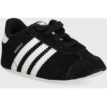 Chlapecká obuv Kojenecké semišové boty adidas Originals GAZELLE CRIB JI2046 černá 99X, EUR 19