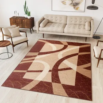 Koberec Moderní koberec Tap - geometrické tvary 1 - hnědý Rozměr koberce: 120x170 cm