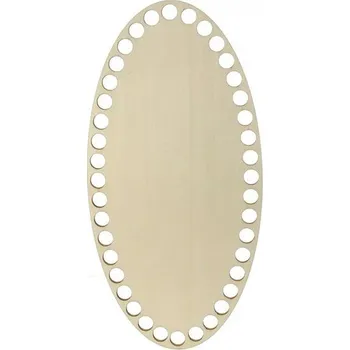 Dno z překližky, ovál, 24x12cm, topol