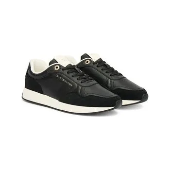 Dámské tenisky Tommy Hilfiger Sneakersy Monogram Mix Material Runner FW0FW09267 Černá 38
