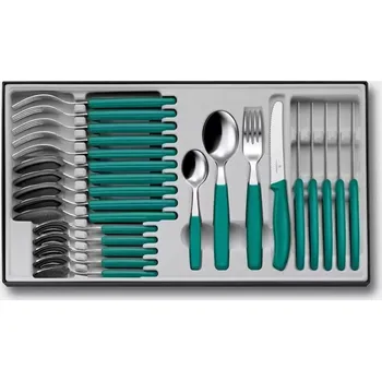 Příbor Victorinox - Sada příborů SWISS CLASSIC 24 ks tyrkysová