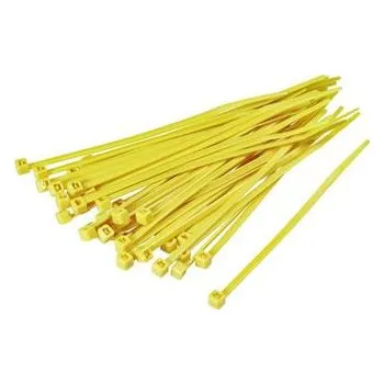 Stahovací páska Páska vázací 10cm x 2.5mm 100ks, žlutá