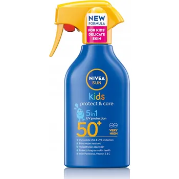 Přípravek na opalování NIVEA SUN PROTECT & CARE Dětský opalovací balzám ve spreji SPF50 270ml