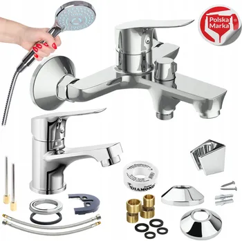 Vodovodní baterie Jednopáková nástěnná vanová a sprchová baterie Sotbe Vantaa, stříbrná