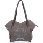 Velká dámská kabelka přes rameno Canvas 4557 šedá Jennifer Jones