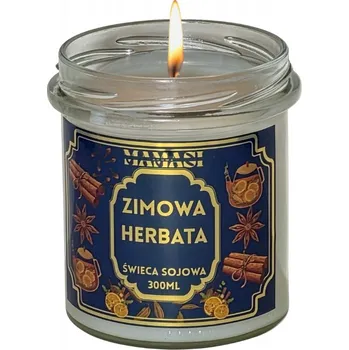 Svíčka Sójová vonná svíčka zimní čaj MamasiCandle 1 ks