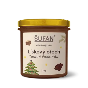 ŠUFAN s.r.o. Lískový ořech s tmavou čokoládou - 330 g