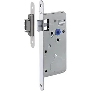 Dveřní kování Magnetický zámek Solo, malý dvojitě stavitelný protiplech, štulp nerez