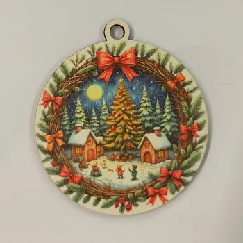 Vánoční dekorace Vánoční výřez baňka - vánoční obrázek č.8