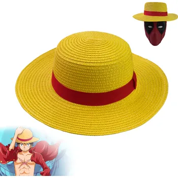 Karnevalový kostým CHZ Cosplay slamák "LUFFY'S STRAW HAT" - One Piece
